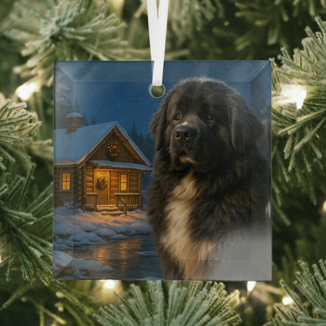 Newfoundland Holiday  Glass Tree Decoration (Insitu)