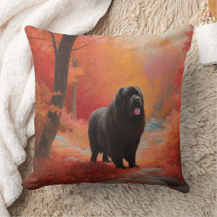 Newfoundland in Autumn Leaves Fall Inspire  Cushion