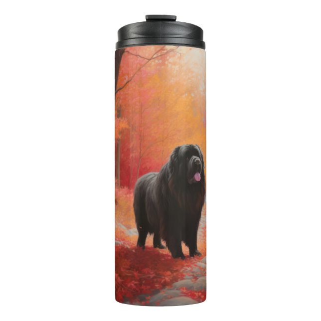Newfoundland in Autumn Leaves Fall Inspire  Thermal Tumbler (Front)