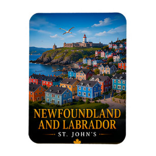 🗺️ Newfoundland Labrador Travel Memory Magnet