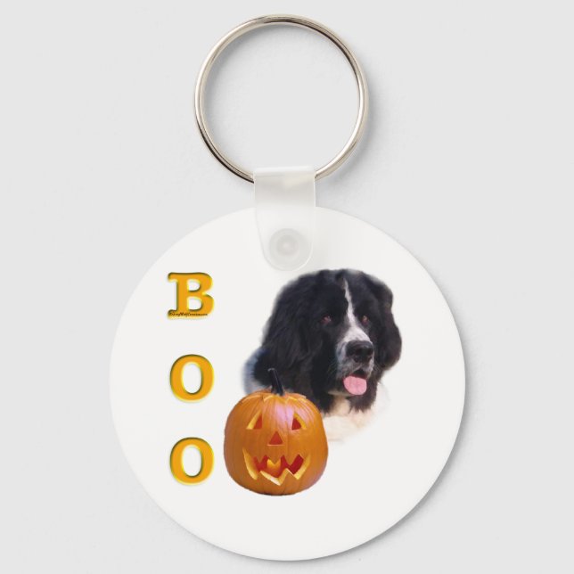 Newfoundland (landseer) Boo Key Ring (Front)