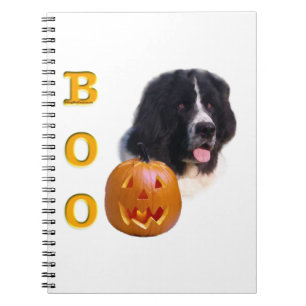 Newfoundland Landseer Halloween Boo Notebook