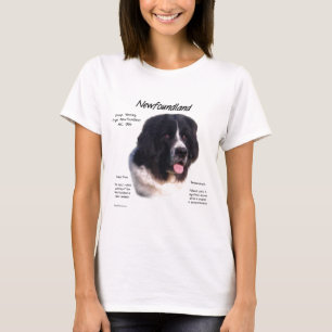 Newfoundland (landseer) History Design T-Shirt