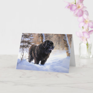 Newfoundland Let It Snow Christmas Card