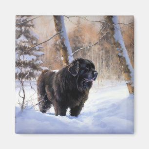 Newfoundland Let It Snow Christmas  Magnet