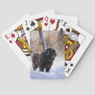 Newfoundland Let It Snow Christmas Playing Cards
