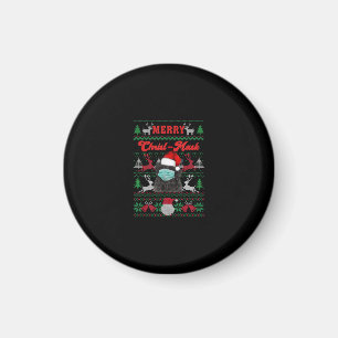 Newfoundland Merry Christ-Mask Christmas Gift Magnet