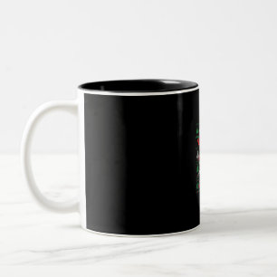 Newfoundland Merry Christ-Mask Christmas Gift Two-Tone Coffee Mug