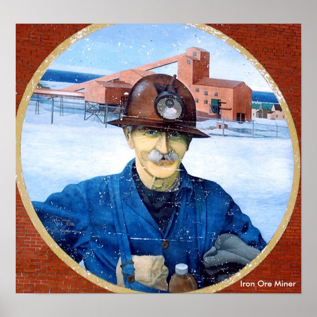 Newfoundland Miner Mural Poster (Front)