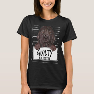 Newfoundland Mugshot Guilty Dog T-Shirt