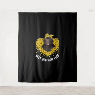 Newfoundland mum lovers   sunflower dog gift tapestry