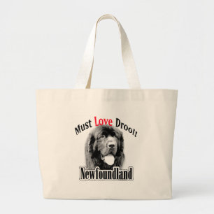 Newfoundland Must Love Drool Large Tote Bag