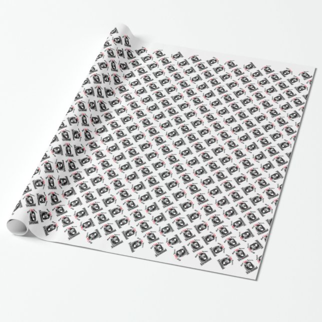 Newfoundland Must Love Drool Wrapping Paper (Unrolled)