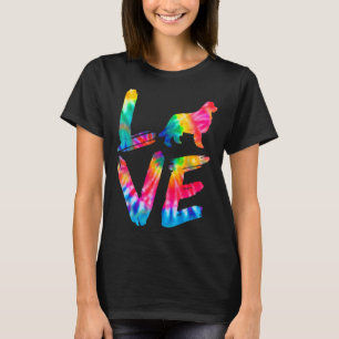 Newfoundland Newfie Tie Dye Love Dog Mum Dad T-Shirt