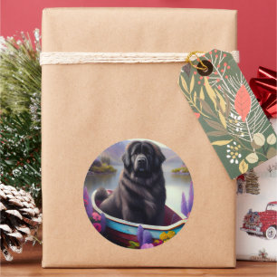 Newfoundland on a Paddle: A Scenic Adventure Classic Round Sticker