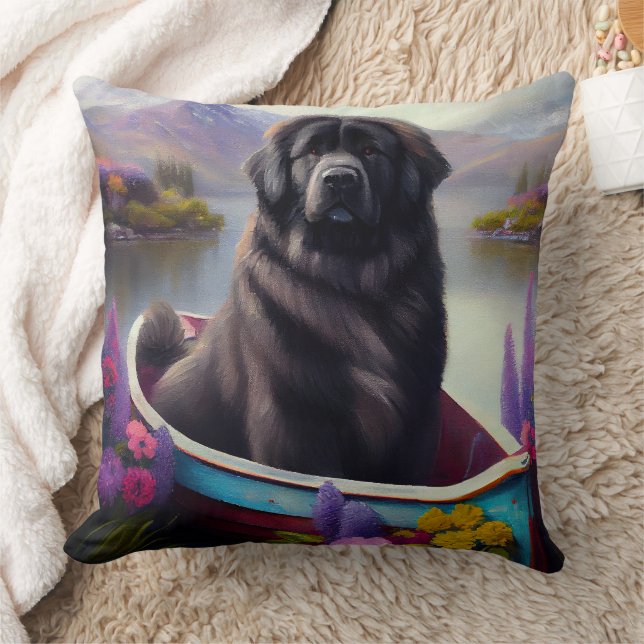Newfoundland on a Paddle: A Scenic Adventure Cushion (Blanket)