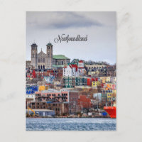 Newfoundland, panoramic cityscape photograph,