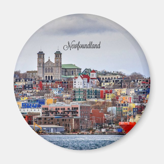 Newfoundland, panoramic landscape, magnet (Front)