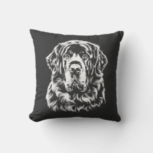 Newfoundland Portrait Minimalist Apparel Cushion