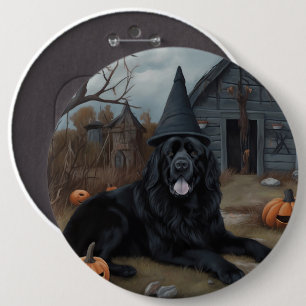 Newfoundland Pumpkins Halloween Scary 6 Cm Round Badge