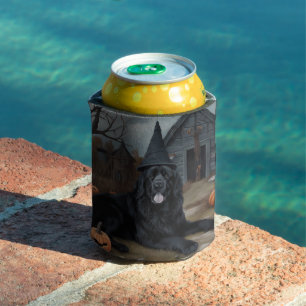 Newfoundland Pumpkins Halloween Scary Can Cooler