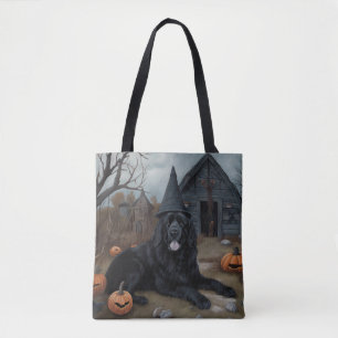 Newfoundland Pumpkins Halloween Scary Tote Bag