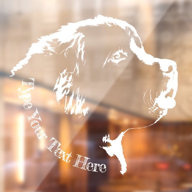 Newfoundland Pup Decal Dog Lover Window Cling (Sheet 2)