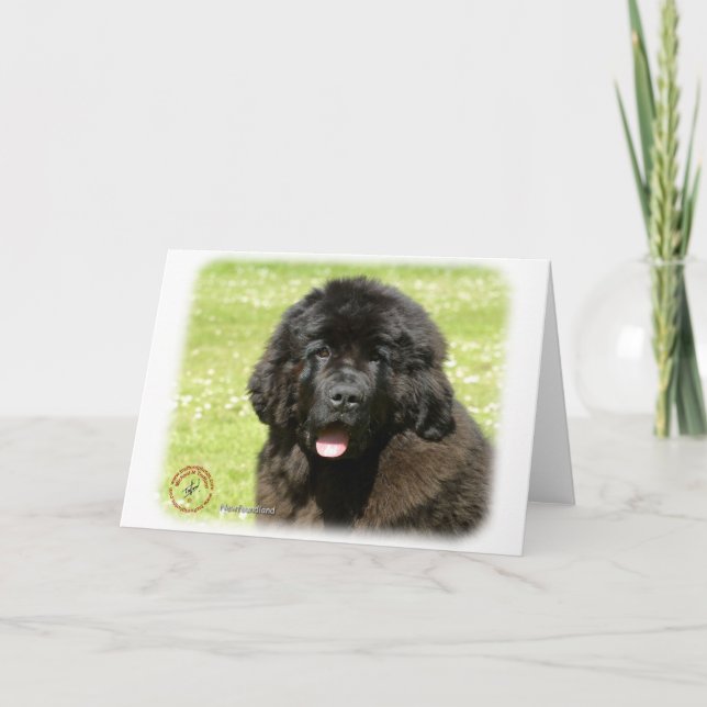 Newfoundland Puppy9T086D-104 Card (Front)