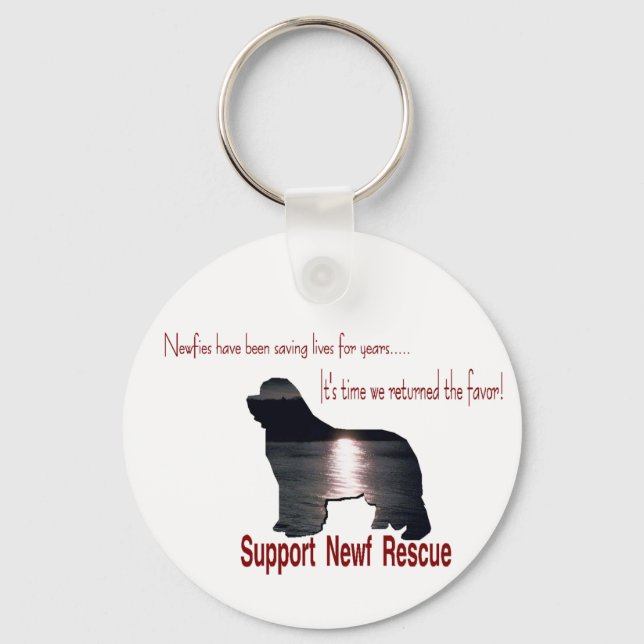Newfoundland Rescue Key Ring (Front)