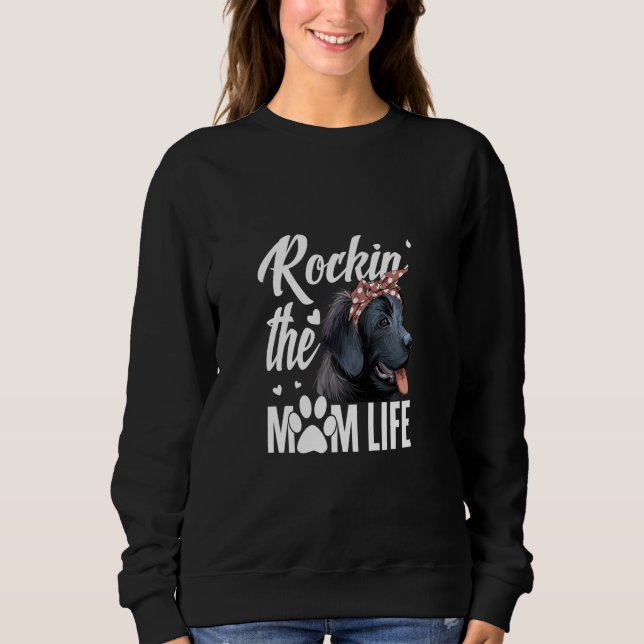 Newfoundland rocking the dog mum life  sweatshirt (Front)