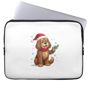 Newfoundland Santa Hat Laptop Sleeve