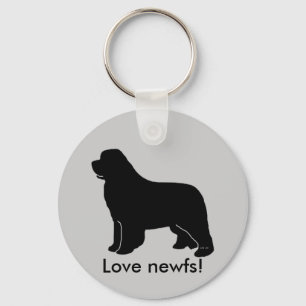 newfoundland silhouette key ring