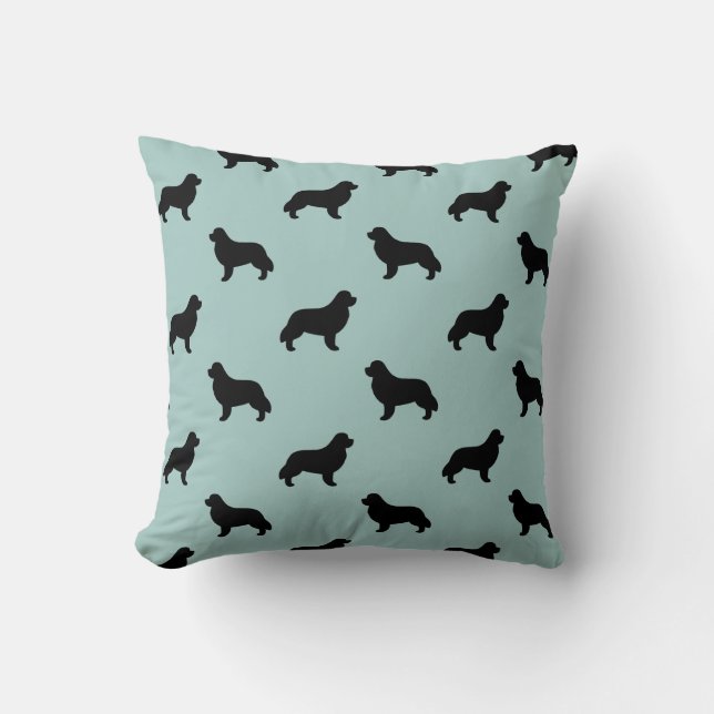 Newfoundland Silhouettes Pattern Cushion (Front)