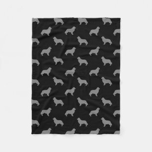 Newfoundland Silhouettes Pattern Fleece Blanket