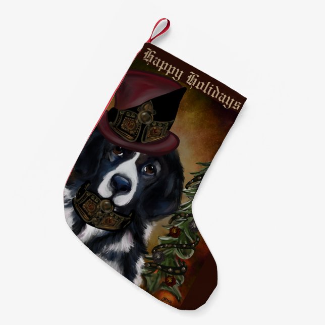 Newfoundland  small christmas stocking (Front (Hanging))
