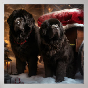Newfoundland Snowy Sleigh Christmas Decor
