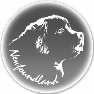 Newfoundland Stickers Custom Puppy Dog Decals