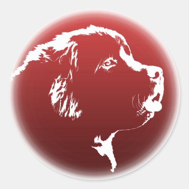 Newfoundland Stickers Newfoundland Dog Stickers (Front)