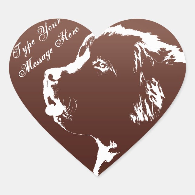 Newfoundland Stickers Personalised Dog Stickers (Front)