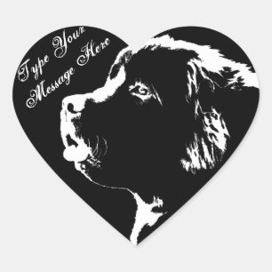 Newfoundland Stickers Personalised Dog Stickers