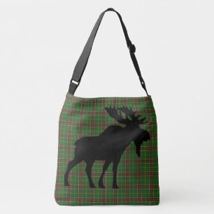 Newfoundland Tartan moose Cross Bag