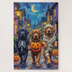Newfoundland Trick-or-Treating Halloween Costumes Jigsaw Puzzle