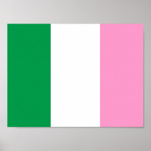 Newfoundland Tricolour flag (Canada) Poster