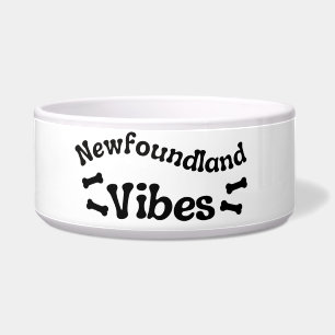 Newfoundland Vibes Ceramic Dog Bowl 