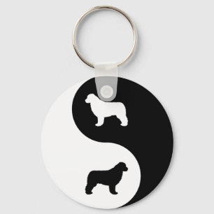 Newfoundland Yin Yang Key Ring