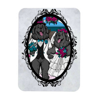 Newfy Love (Valentine, Wedding, Anniversary) blank Magnet