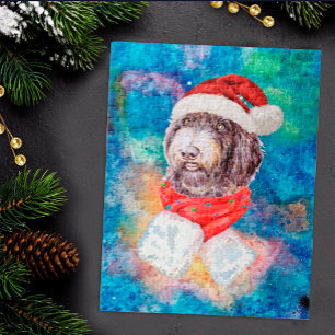 Newfypoo Breed Dog Christmas Jigsaw Puzzle
