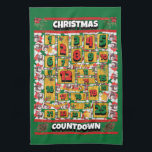 Newfypoo Countdown Christmas Advent Calendar Dog Tea Towel<br><div class="desc">Newfypoo Countdown Christmas Advent Calendar Dog kitchen towel features a watercolor of a Newfypoo with a Christmas hat and a Christmas red scarf. Funny design for Dog Lovers!</div>