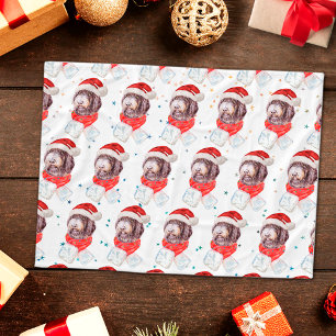 Newfypoo Dog Breed Christmas Stars Fleece Blanket