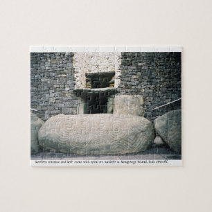 Newgrange Ireland 3500BC ancient spiral art stone Jigsaw Puzzle